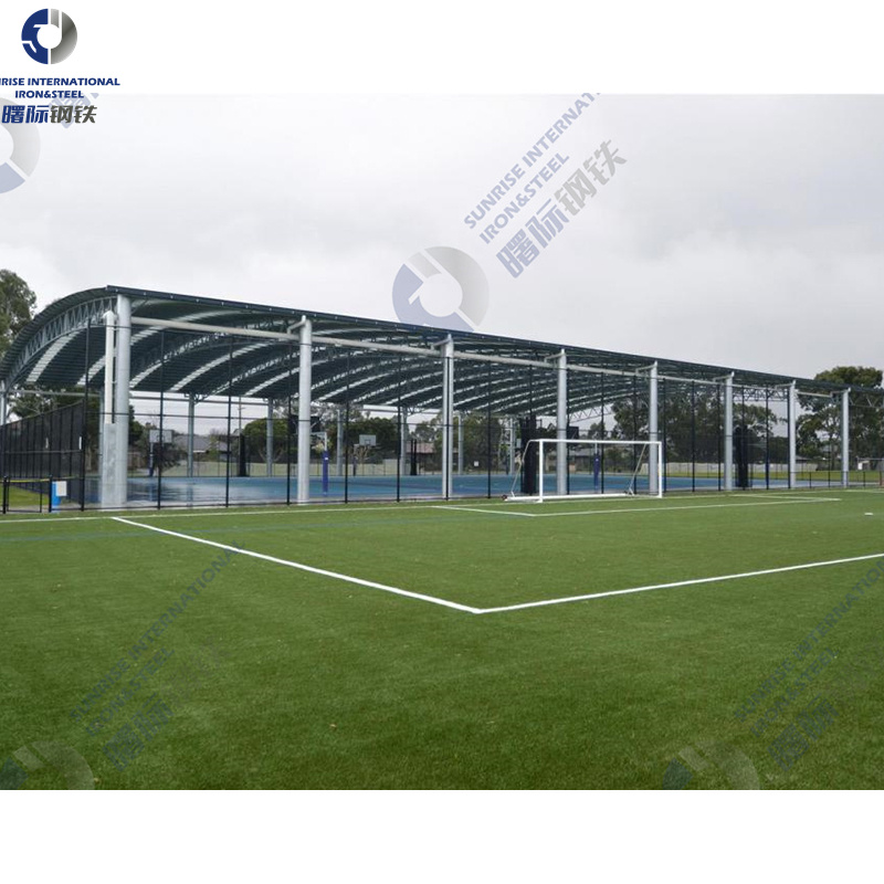 Prefab Football Stadium Soccer Basketball Court Light Steel Structure Frame Construction Space
